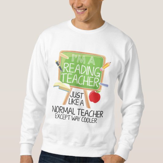 Sweatshirt Professeur de lecture (Devant)