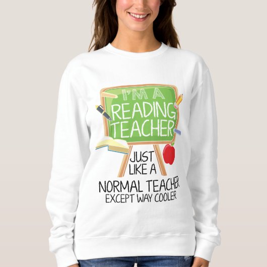 Sweatshirt Professeur de lecture (Devant)