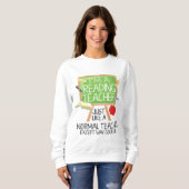 Sweatshirt Professeur de lecture (Devant entier)