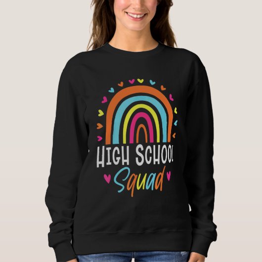 Sweatshirt Professeur de lycée Boho Rainbow Équipe Lycée  (Devant)