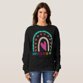 Sweatshirt Professeur de mathématiques Joyeux Dernier jour éc (Devant entier)
