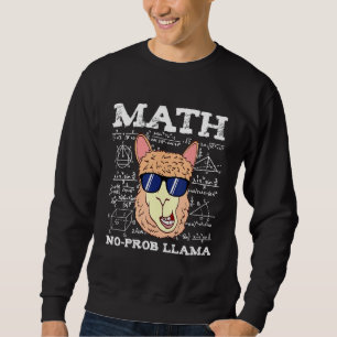 Sweatshirt Professeur de mathématiques n'est pas Prob Llama l