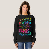 Sweatshirt Professeur De Maths Dans Un Monde Divisé Multiplie (Devant entier)