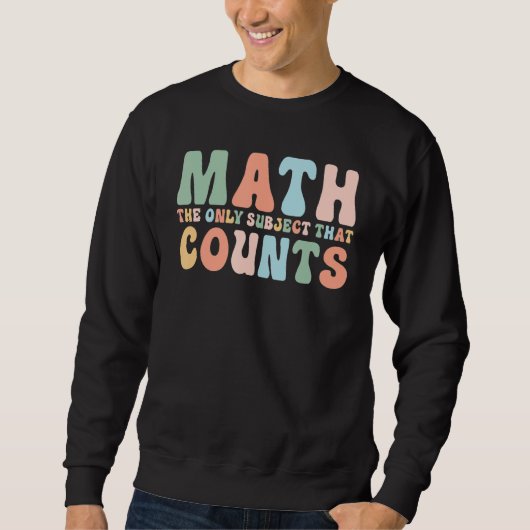 Sweatshirt Professeur De Maths Retourner À L'École Le Seul Su (Devant)