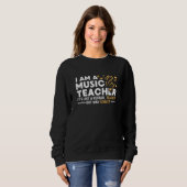 Sweatshirt Professeur De Musique Comme Un Enseignant Normal M (Devant entier)