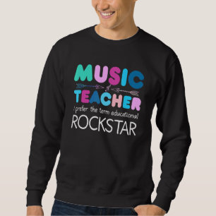 Sweatshirt Professeur De Musique Ich Bevorge Den Terme Études