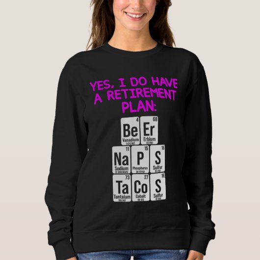 Sweatshirt Professeur de sciences à la retraite à l'école de  (Devant)