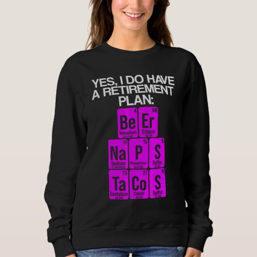 Sweatshirt Professeur de sciences à la retraite - Retraite 2 (Devant)