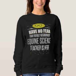 Sweatshirt Professeur de sciences équines Superhero Graphisme