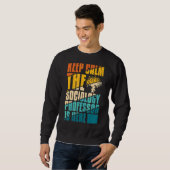 Sweatshirt Professeur de sociologie Citations d'enseignement (Devant entier)