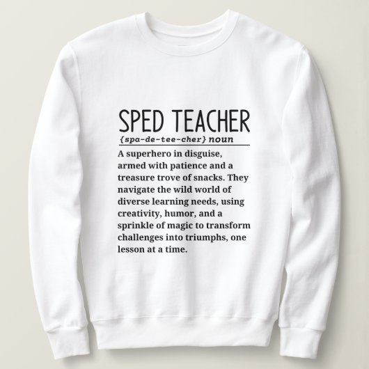 Sweatshirt Professeur de vitesse (Design devant)