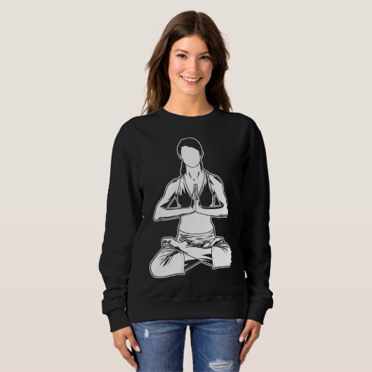 Sweatshirt Professeur de yoga (Devant entier)