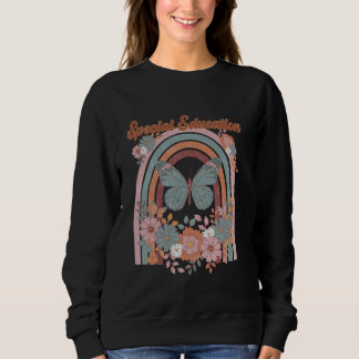 Sweatshirt Professeur d'éducation spéciale Vintage Floral Arc