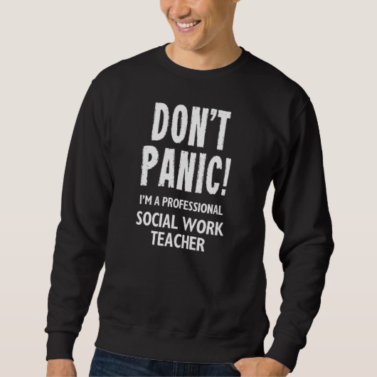 Sweatshirt Professeur en travail social (Devant)