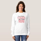 Sweatshirt Professeur et maman aimante (Devant entier)