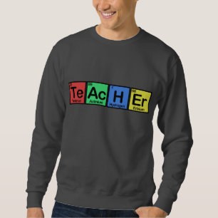 Sweatshirt Professeur fait de couleurs d'éléments