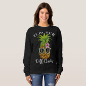 Sweatshirt Professeur hors service Fin de l'école (Devant entier)