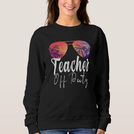 Sweatshirt Professeur hors service Lunettes de soleil plage S (Devant)