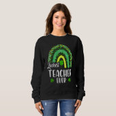 Sweatshirt Professeur Luckiest Ever Rainbow Enseignant St Pat (Devant entier)