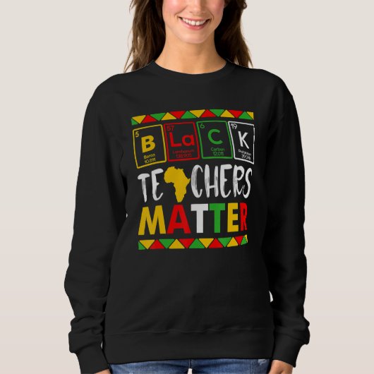 Sweatshirt Professeur Mois de l'histoire des Noirs Fierté Pro (Devant)