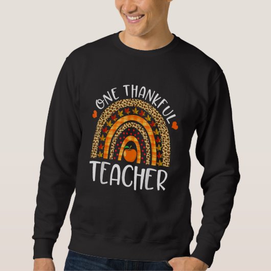 Sweatshirt Professeur Reconnaissant Action de Grâce Licorne A (Devant)