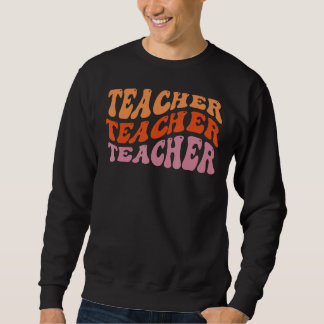 Sweatshirt Professeur rétro Inspirationnel Coloré Élémentaire
