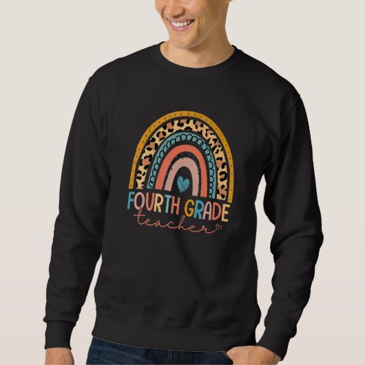 Sweatshirt Professeure de filles de quatrième année Équipe de (Devant)