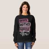 Sweatshirt Profession mère héros mère pharmacologue (Devant entier)