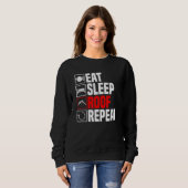 Sweatshirt Profession sur toiture d'artisanat (Devant entier)