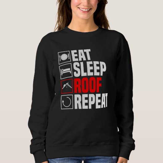 Sweatshirt Profession sur toiture d'artisanat (Devant)