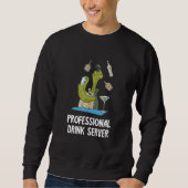 Sweatshirt Professional Drink Server Turtle Intoxicologist Ba (Devant)
