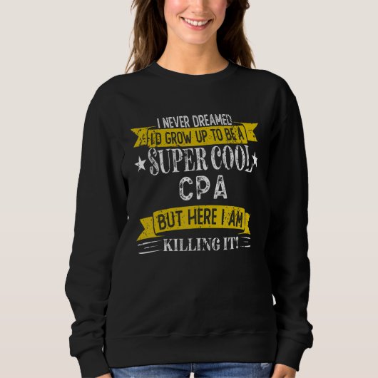Sweatshirt Professions de titre d'emploi CPA (Devant)