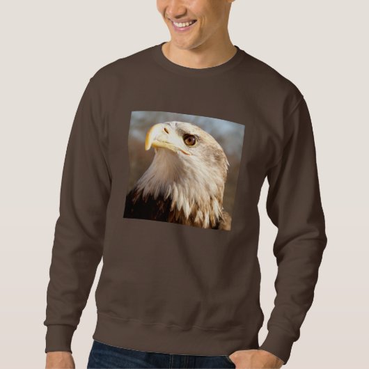 Sweatshirt Profil majestueux chauve d'Eagle (Devant)
