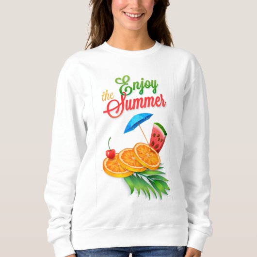 Sweatshirt Profitez de l'été avec des fruits (Devant)