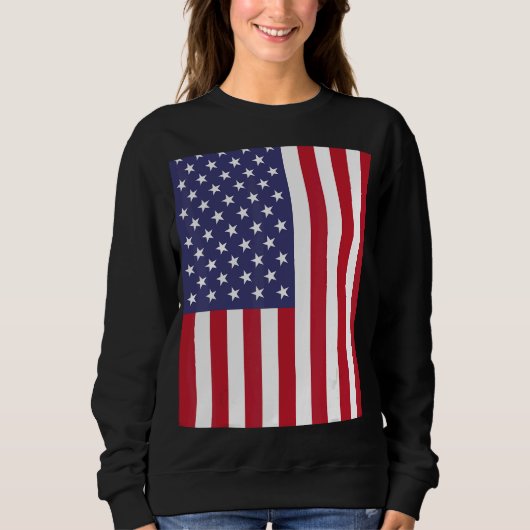 Sweatshirt Profitez de l'illustration de l'usure Drapeau Usa (Devant)
