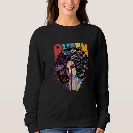 Sweatshirt Profitez de Queen Girls Magic Graphisme Tee - shir (Devant)