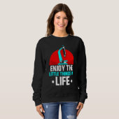 Sweatshirt Profitez Des Petites Choses Dans La Vie Microscope (Devant entier)