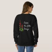 Sweatshirt Profitez du hollyhock Little Things (Dos entier)