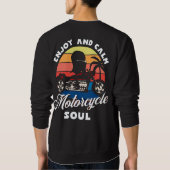 Sweatshirt Profitez et calme, âme moto (Dos)
