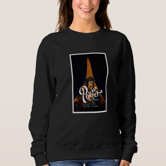 Sweatshirt Profitez Porter Cool Real Paris Tour Eiffel Graphi (Devant)
