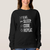 Sweatshirt Programmateur de codage de codage de répétition du (Devant)
