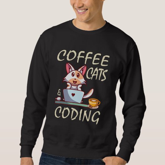 Sweatshirt Programmateur de codeur et de cafés (Devant)