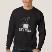 Sweatshirt Programmateur Ninja de code (Devant)
