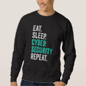 Sweatshirt Programmation informatique nerd informatique mange (Devant)