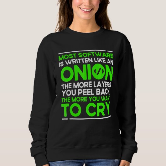 Sweatshirt Programmation Syntaxe Onion Programmeur Développem (Devant)