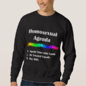 Sweatshirt Programme homosexuel (Devant)