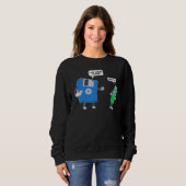 Sweatshirt Programmer Coder Disquette Disque Usb Engineer Pro (Devant entier)