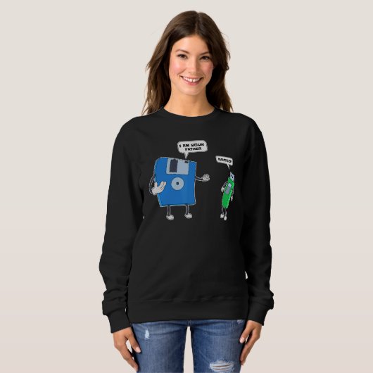 Sweatshirt Programmer Coder Disquette Disque Usb Engineer Pro (Devant entier)