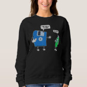 Sweatshirt Programmer Coder Disquette Disque Usb Engineer Pro (Devant)