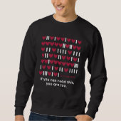 Sweatshirt Programmer Geek Binary Code Heart Valentine Develo (Devant)